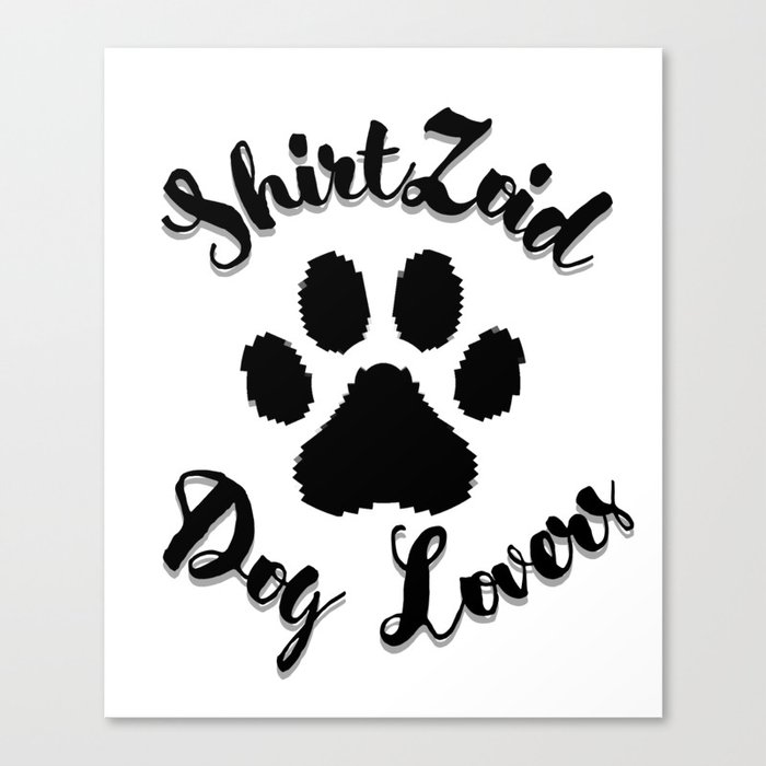 ShirtsZoid Dog Lovers Edition #004 Canvas Print