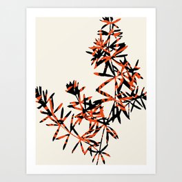 Abstract Botanical no. 7 Art Print