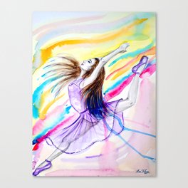 Dancing on the moon  Canvas Print