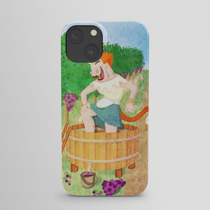 Grape Stomping Unicorn iPhone Case