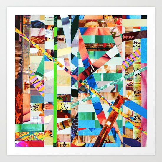 Bianca (stripes 22) Art Print