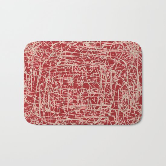 Risks and Scribbles Bath Mat