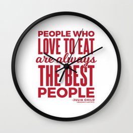 The Best People (Red) Wall Clock