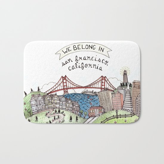 We Belong in San Francisco Bath Mat