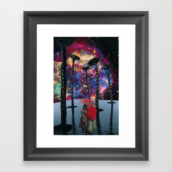 light from a dead star Framed Art Print