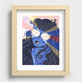 Head in the Clouds Recessed Framed Print