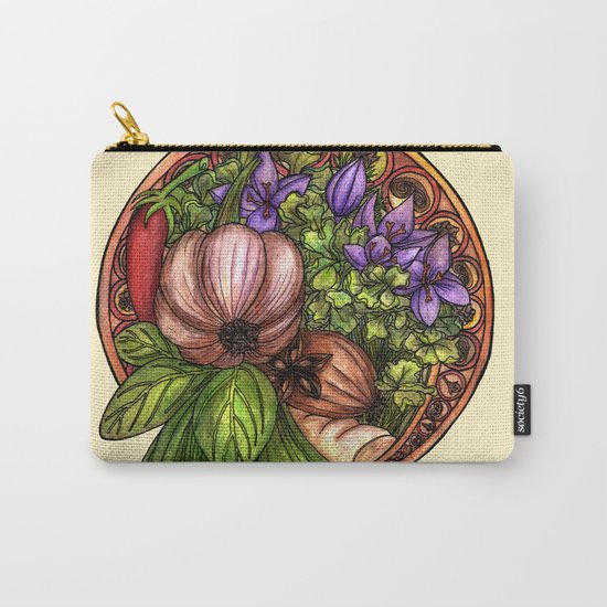 Art nouveau vegetables Carry-All Pouch