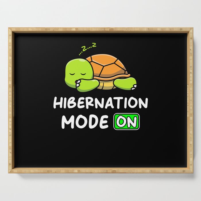 Hibernate Mode On With Turtle Serving Tray