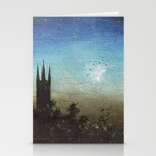 Cathedral at night Stationery Cards