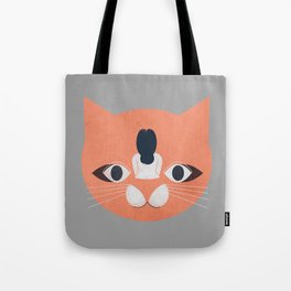 Cat Face Tote Bag