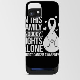 Head and Neck Throat Cancer Ribbon Survivor iPhone Card Case