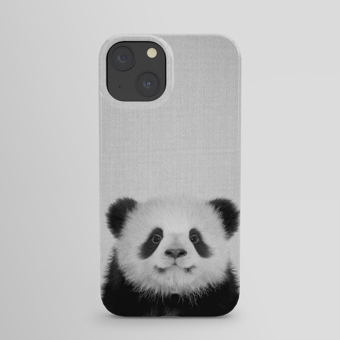 Panda Bear - Black & White iPhone Case