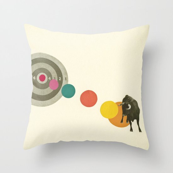 Bull's Eye : Taurus Throw Pillow