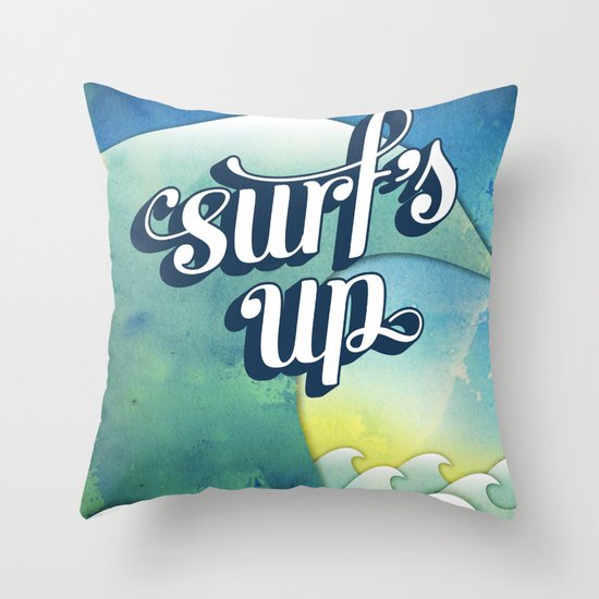 Surf's Up Throw Pillow