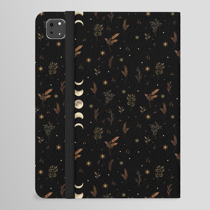 Moonlight Garden - Winter Brown iPad Folio Case