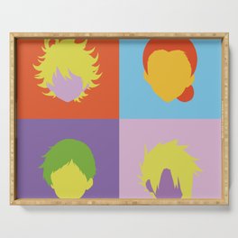 The promised neverland pop art Serving Tray
