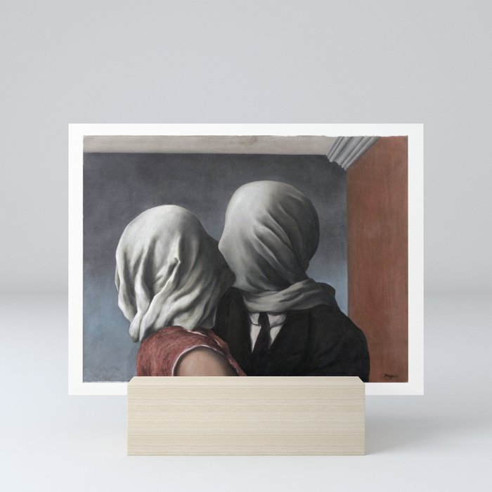 The Lovers II (Les Amants) 1928, Artwork Rene Magritte For Prints, Posters, Shirts, Bags Men Women K Mini Art Print