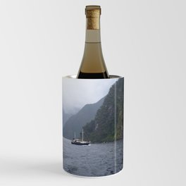 Boat on Milford Sound Wine Chiller