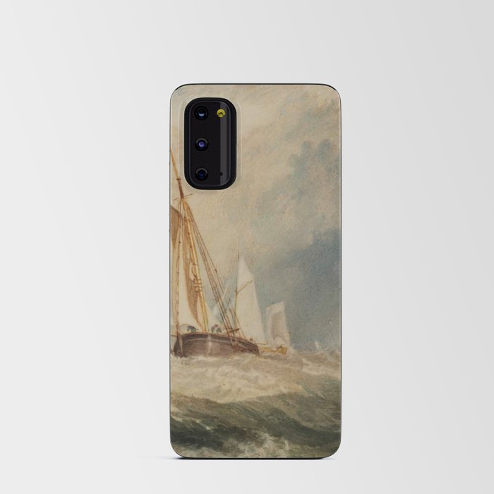 Vintage John Constable painting of Ships Android Card Case