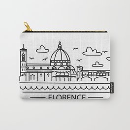 Florence Italy line-art. Dome. Carry-All Pouch
