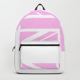 Pink Union Jack. British Backpack