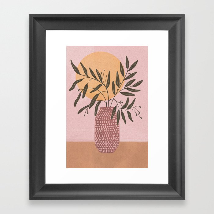 olive branch Framed Art Print