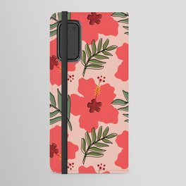 Tropical Hibiscus and Leaves  Android Wallet Case