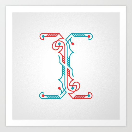 The Letter I Art Print