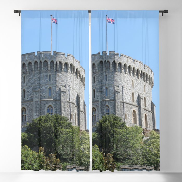 Great Britain Photography - Royal Castle In The Outskirts Of London Blackout Curtain
