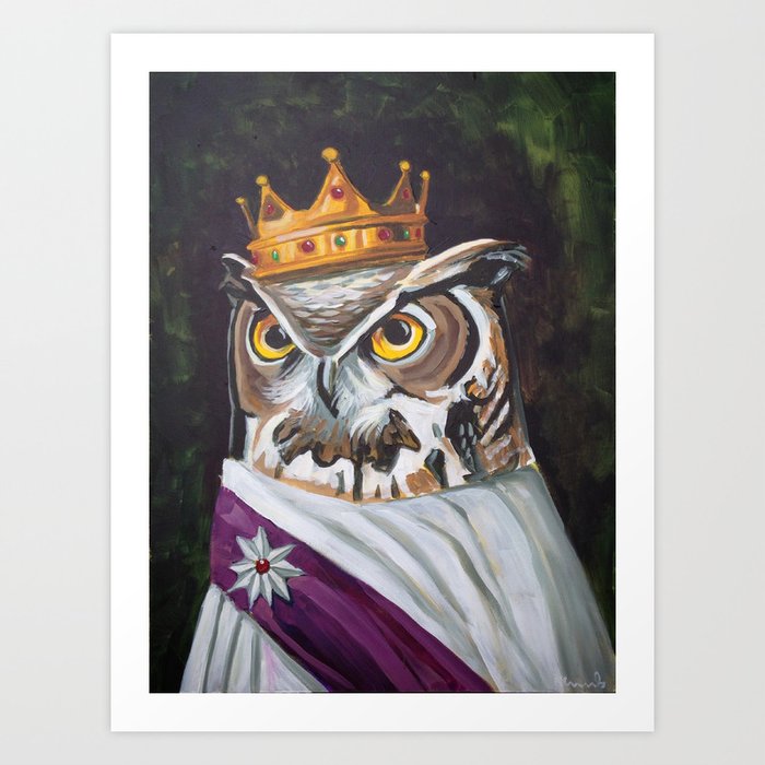 Le Royal Owl Art Print