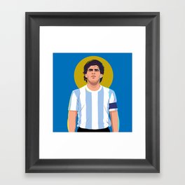 Diego Maradona is a God Framed Art Print