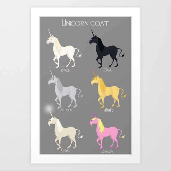 Unicorn Coat Art Print