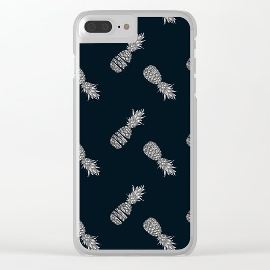 tropical pattern Clear iPhone Case