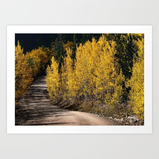 Autumn Road Art Print