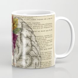 medical floral brain Coffee Mug