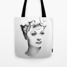 Lucille Ball Minimal Portrait Tote Bag