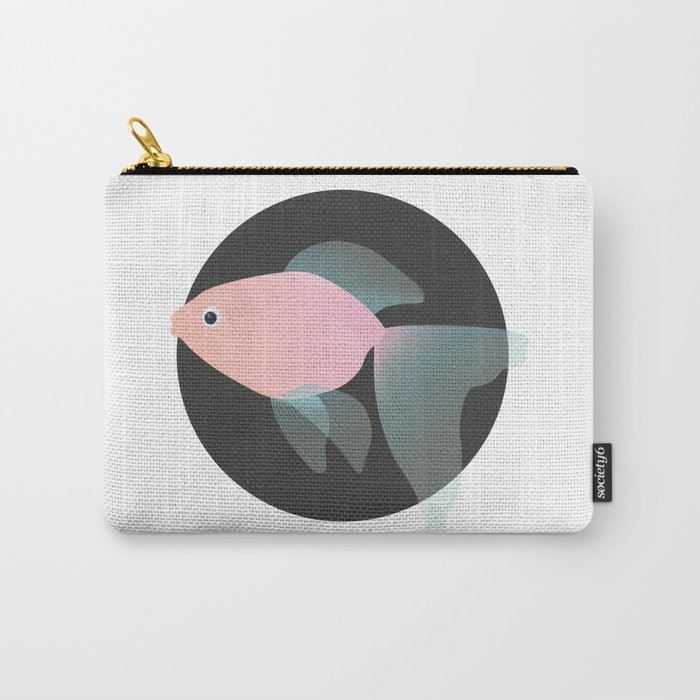 Pastel Veiltail Goldfish Carry-All Pouch