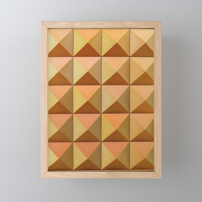 Geometric Pattern Framed Mini Art Print