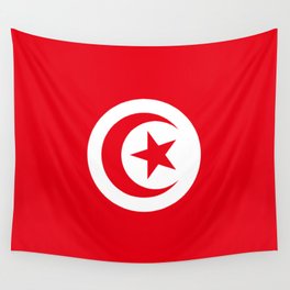 Flag of Tunisia Wall Tapestry