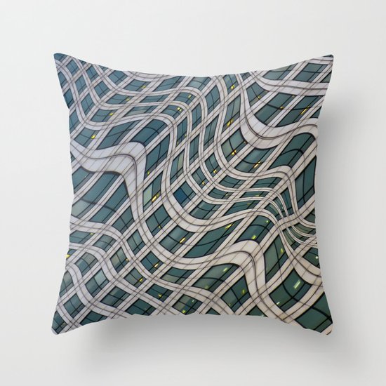 Canary Wharf Windows Throw Pillow