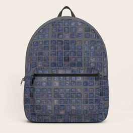 Faux Glass Mosaic Tile - Blue Onyx Backpack