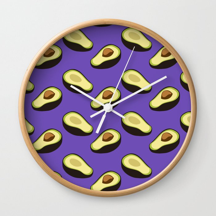 Avocados Are Yummy Wall Clock