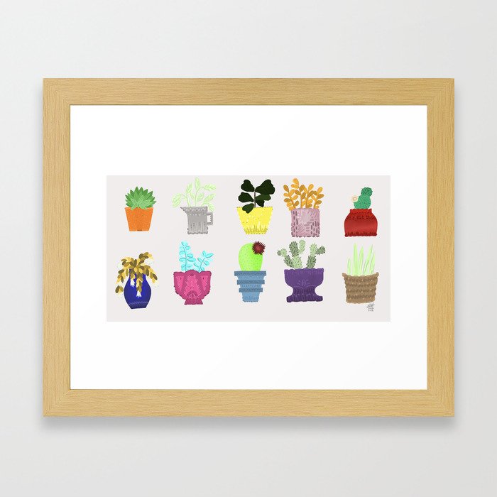 Plant Love Framed Art Print