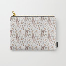 Dried Flowers - Watercolor Botanical Pattern Carry-All Pouch