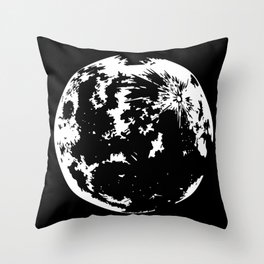 Earth's Moon Satellite Throw Pillow