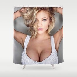 Hair Up Gaby Modes Shower Curtain