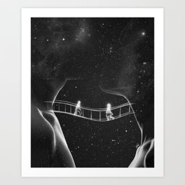 The way our souls create. Art Print