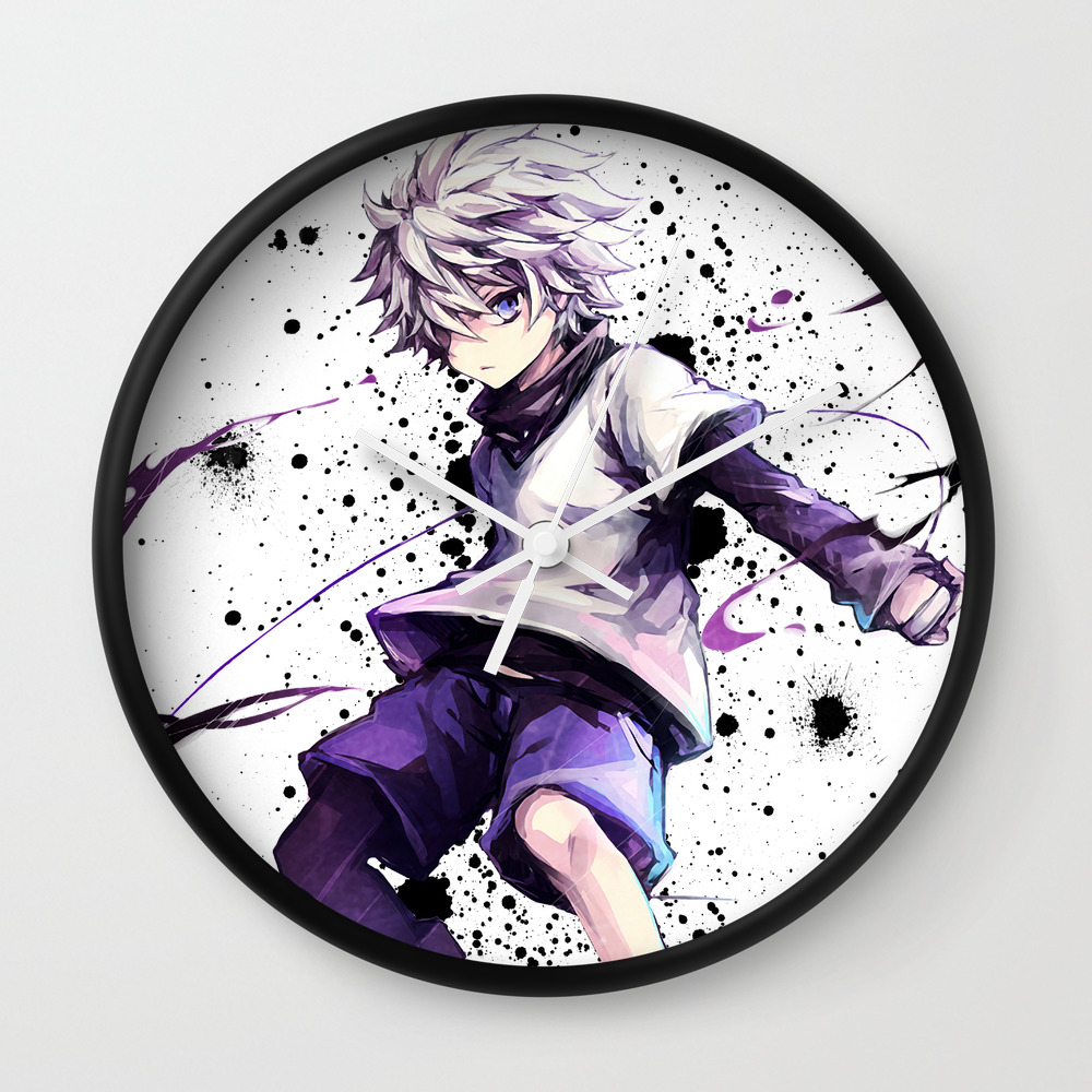 Hunter X Hunter Killua Zoldyck Wall Clock By Maxiposters Society6