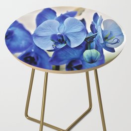 Blue Orchids Side Table