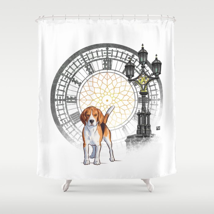 Dog Collection - England - Beagle (#2) Shower Curtain